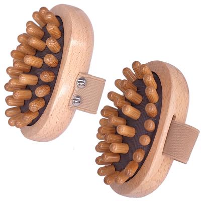 China EXFOLIATING NEW DESIGN 2022 Spa Bath Massager Wooden Spa Massage Brush For Shower Air Cushion Massager CUSTOM LOGO HIGH QUALITY for sale