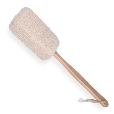 China Long Handle Loofah Natural Exfoliating Bath Brush with Long Wooden Handle Back Sweep for Men and Women - Shower Sisal Sponge TreesmileOEM Logo for sale