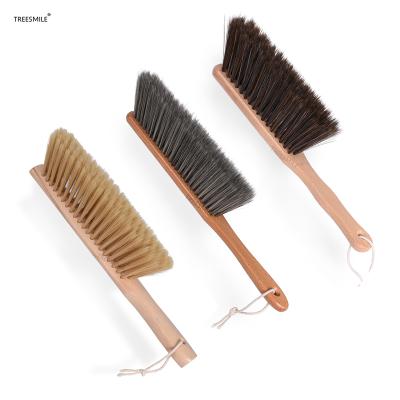 China Sofa Brushes Wooden Home Viable Natural Cleaning Brush For Car Table Bed Hair Floor Brushes Custom Logo Along High Quality for sale