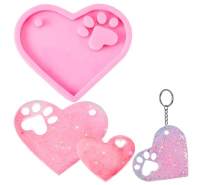 China Silicone Key Chain Mold High Quality Customized Make Cavaties Mass Resin Silicone Keycap Key Chain Mold for sale