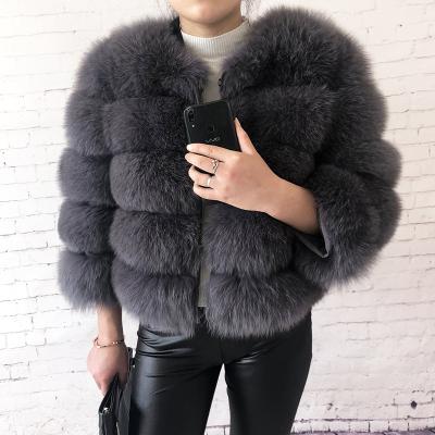 China 2021 winters new style real fox fashion breathable shorts and natural raccoon fur jacket vest coat for women for sale