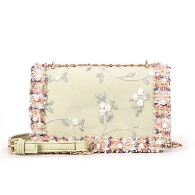 China High quality mini cross -body simple custom lady designer casual colorful studded floral shoulder bag 2021 for sale