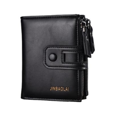 China Custom Travel Coin Men's Genuine Leather Waterproof Wallet Waterproof Import for sale