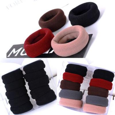 China 100Pcs/Set Decoration 100Pcs/Set Women Girl Width Fashion Female Hair Accessories Hair Scrunchies Simple Solid Elastic Band Lady Soft Elastic Hair for sale