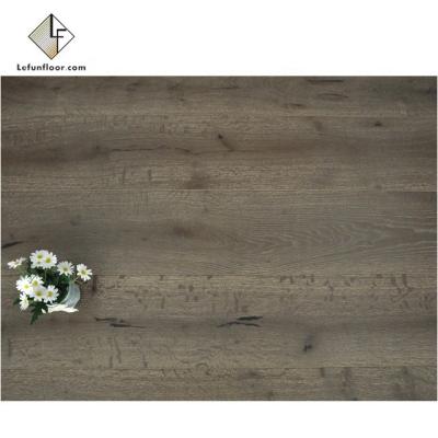 China Modern Black Gray French Oak Multi Colored Wood Flooring for sale