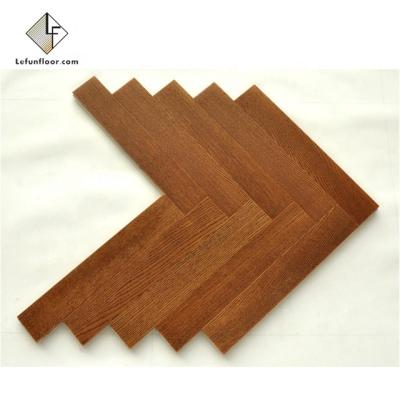 China Modern Under Floor Heating Oak Herringbone Wood Flooring for sale