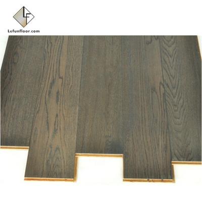 China Traditional Building material black engineered canadian red oak flooring for sale