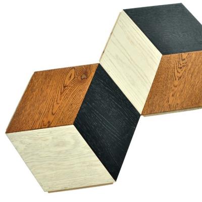 China Factory Price Modern Hexagon Parquet Wood Flooring Tiles for sale