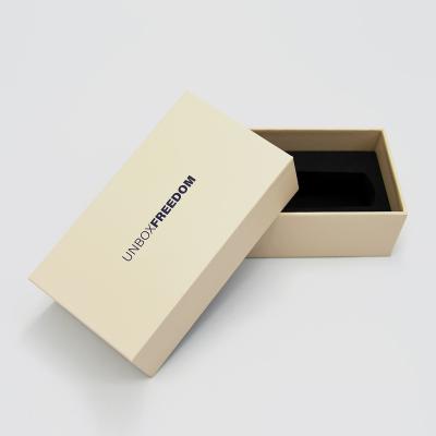 China Recyclable Spot Color Printed Lid And Base Cardboard Gift Box With Foam Insert For Consumer Electronics for sale