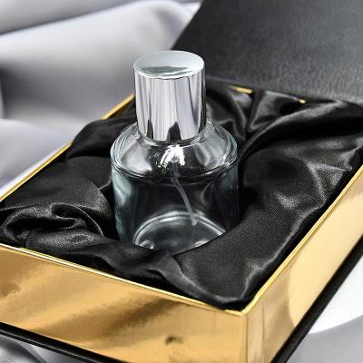 China Handmade Custom Paper Square Package Cardboard Paper Perfume Bottle Cosmetic Packaging Gift Box for sale