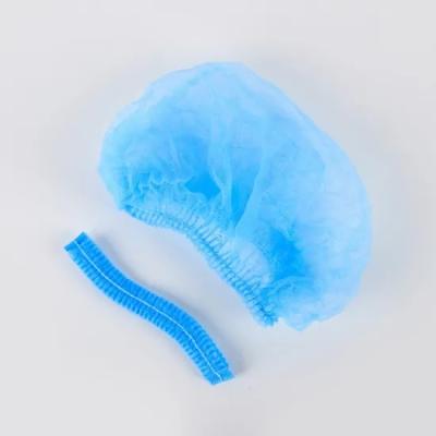 China High Quality Disposable PP Buffy Head Cap Clip Non Woven Disposable Cap for sale