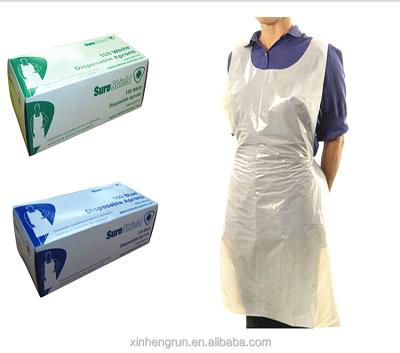 China Hot Sale PE/CPE Wholesale Disposable PE Apron for sale