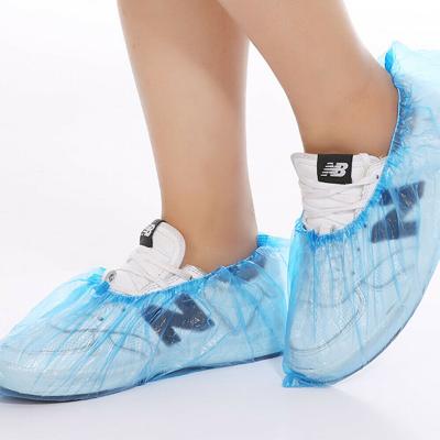 China PE PE Shoe Cover Medical Disposable China Care Industry Blue Cleanroom Plastic Plastic Bags Shoes Cover for sale