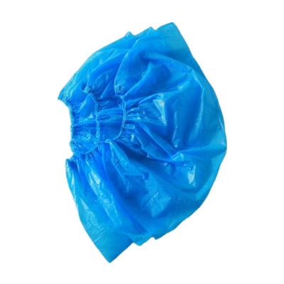 China Cleanroom Plastic Waterproof Protective Diposable PE Shoe Covers for sale