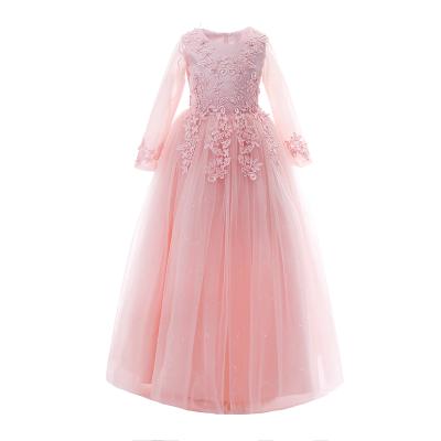 China Factory Sale New Style Fashionable Kids Dresses Lace Up Skirt Girls Skirt With Formal Tulle for sale