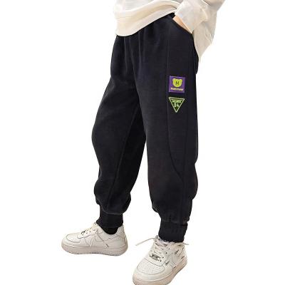 China Boy's Pants Breathable Children Spring And Autumn Fleece Tracksuit Pants 2021 Fashion Casual Pants Boys Large Soft for sale