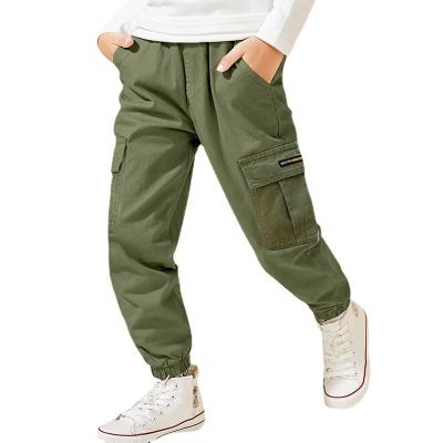 China 2021 Spring Summer Breathable Khaki Color Men's Pants Korean Middle Waist Elastic Waistband Sports Casual Pants Pure Wear Men's Wear for sale