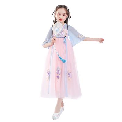 China 2021 wholesale fashionable children's clothing custom long Chinese style girls' dresses for sale