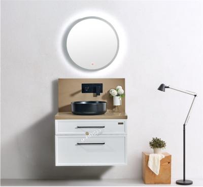 China Water Proof Modern Style Led Mirror Bathroom Vanity And Small Solid Wood Bathroom Furniture for sale