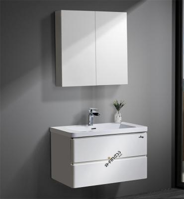 China Modern Water Proof European Bathroom Cabinet and White Basin Chandelier - Wall Hung Home Bathroom Furniture for sale