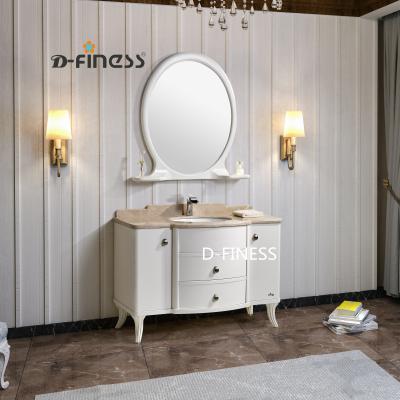 China 2019 New Style Environmental Friendly Marble Top Chinese Wood Vanity Combined Bathroom Hotel Hotel Solid Wood Construction (FSC) for sale