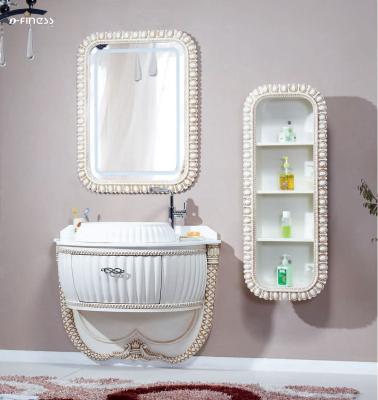 China Handmade Arabia Style Ivory Circle Bathroom Vanity For Toilet for sale