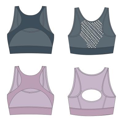 China Breathable Mesh Sports Bra Adjustable Workout Gym Wear Plus Size Gym Activewear Bra for sale