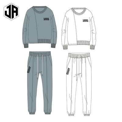 China MenSport QUICK DRY Drawstring Joggers Custom Pullover Oversized Fitness Hoodie Designer Cotton 2 Pieces Set Unisex Tracksuit for sale