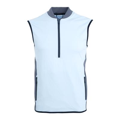 China Anti-Wrinkle 2022 Mint Golf Vest 45% Polyamide 40% Quarter Zip Winter Windproof High Quality Cotton 15% Elastane Waterproof For Men for sale