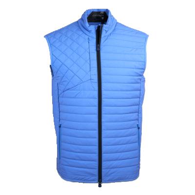 China Anti-Wrinkle 2022 Winter High Quality Thick Nylon 90% Four-Way Stretch Waterproof Quick Dry Golf 10% Elastane Ultralight Hybrid Vest For Men for sale