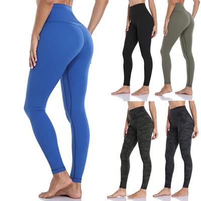 China New style breathable women butt crack! crack! high rise yoga pants fitness yoga leggings with custom logo for sale