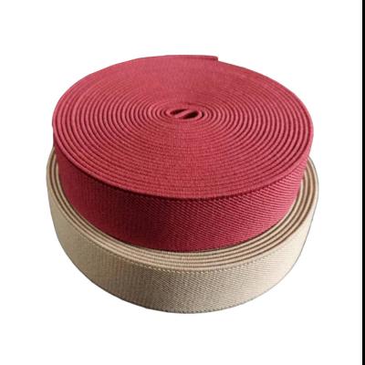 China Elastic 2022 Hot Sale High Elasticity Twill Pattern Customized Classical Elastic Webbing for Belt and Garment for sale