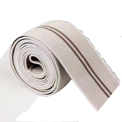 China Elastic 2022 Hot Sale High Elasticity Customized Literary Striped Elastic Webbing for sale