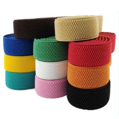 China Elastic Pure Color Hot Sale High Elasticity Customized Wonderful Corn Pattern Elastic Webbing for sale