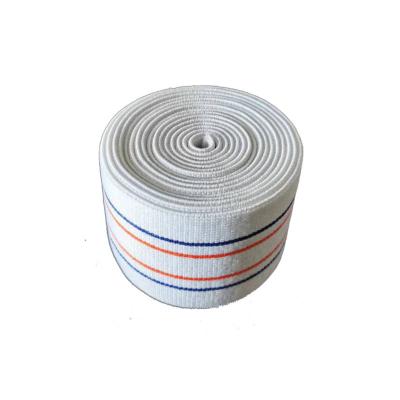 China Elastic Hot Sale High Elasticity White Background Customized Striped Elastic Webbing for sale