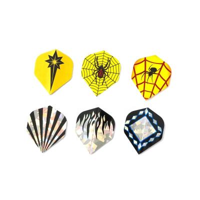 China Plastic Light Collection Colorful Pattern Darts Flights for sale