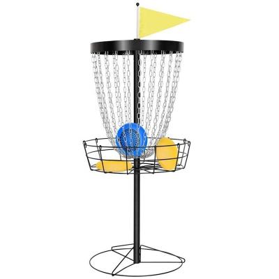 China Waterproof Brown Powder Coating Disc Golf Basket for sale