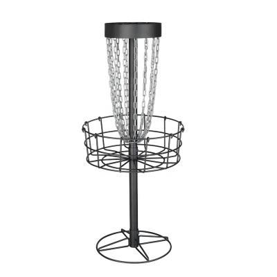 China Waterproof Black Powder Coating Disc Golf Basket for sale