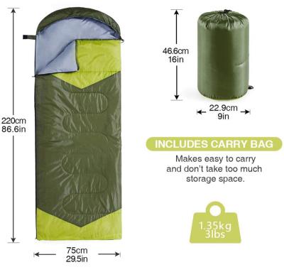 China Outdoor\Garden\Beach\Camping\Fishing Best Hot Sale 170T Polyester Single Waterproof 3 Season Camping Lightweight Outdoor Sleeping Bag For Camping for sale