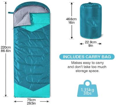 China Outdoor\Garden\Beach\Camping\Fishing Easy Storage Sleeping Bag Cotton Envelope Waterproof Waterproof Sleeping Bag For Traveling Hiking Camping for sale