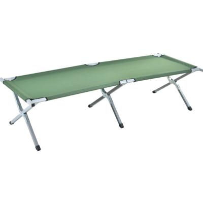 China Outdoor Aluminum Ultralight Portable Folding Folding Bed\Garden\Beach\Camping\Camping Army Aluminum Military Crib Metal Cloth Bed Fishing for sale