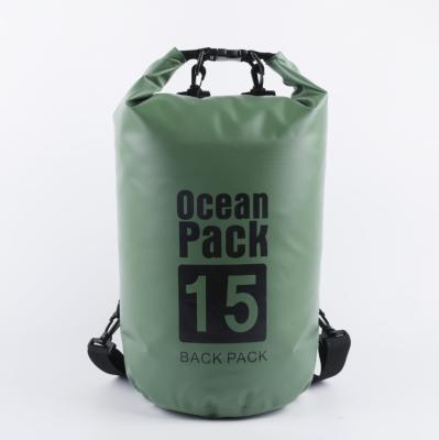 China Outdoor\Garden\Beach\Camping\Fishing Customer Logo 15L Ultralight Waterproof Bag Dry Bag Hiking Fishing Swimming Kayaking Boating for sale