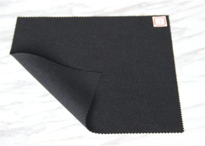 China Versatile Wool Melton Fabric Black In Stock For Historical Clothing Replications for sale