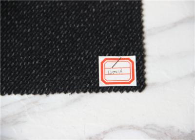 China Schwarzweiss-Twill-Wollgewebe auf Lager 580 G pro Meter mit gesponnenem Muster zu verkaufen