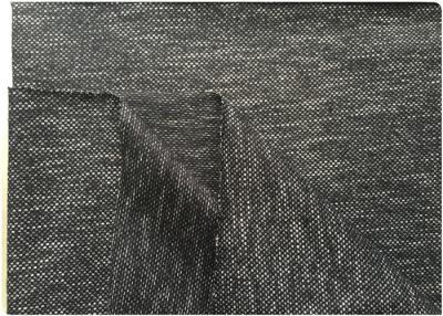 Chine Tissu blanc noir de laine de bout droit de Knit avec le polyester Wool18 du style 73% de Hong Kong 400 grammes à vendre