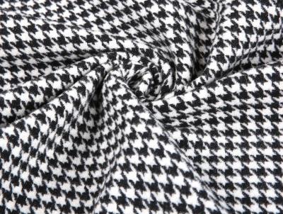 China Starkes schweres Wollsamt-Gewebe Houndstooth-Merino-80% für Mantel zu verkaufen