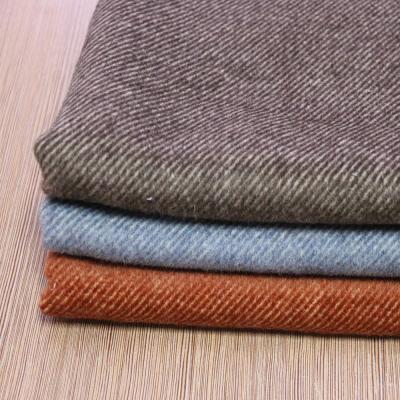 China Viento medio de la tela de las lanas del peso del tweed azul de la mezcla resistente para la chaqueta más caliente del invierno en venta