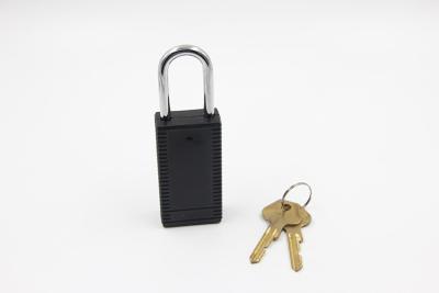 China Plastic Brass Key Safety Lockout Padlocks Stainless Steel Shackle Color Customized for sale