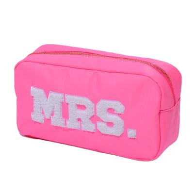 China waterproof & portable most popular fashion products DIY personalized colors ladies makeup cosmetic bag wholesale nylon stock multi stock custom travel bag for sale