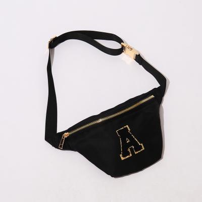 China Water Proof Lightweight Custom Logo Waterproof Waist Bag Fanny Pack Nylon Fabric Cross Body Increasing Bag for sale